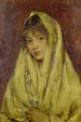 Mädchen mit gelbem Schal - Eugen von Blaas — Ansicht des Kunstwerks