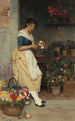 Die schönste Rose - Eugen von Blaas — Ansicht des Kunstwerks