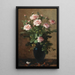 Blumenstrauß in einer Vase - Eugène Petit — gerahmtes Bild an der Wand