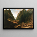 Landschaft mit Schmugglern - Eugenio Lucas Velázquez — gerahmtes Bild an der Wand