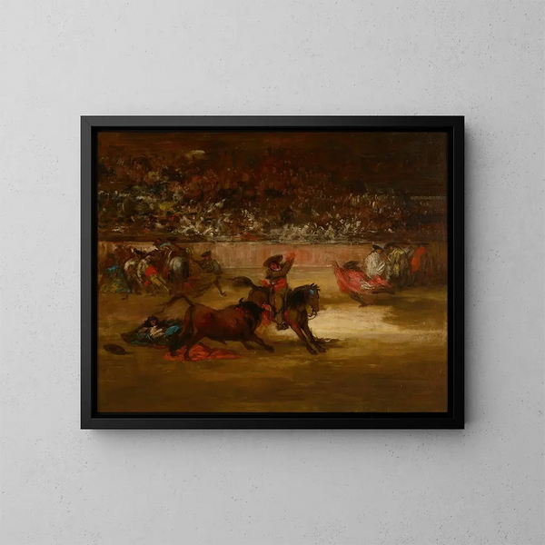 Sangre dans la fête - Eugenio Lucas Velázquez — gerahmtes Bild an der Wand