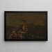 Die Hinrichtung - Eugenio Lucas Velázquez — gerahmtes Bild an der Wand