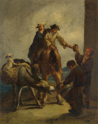 Eugenio Lucas Velzquez - Water sellers with a donkey.webp