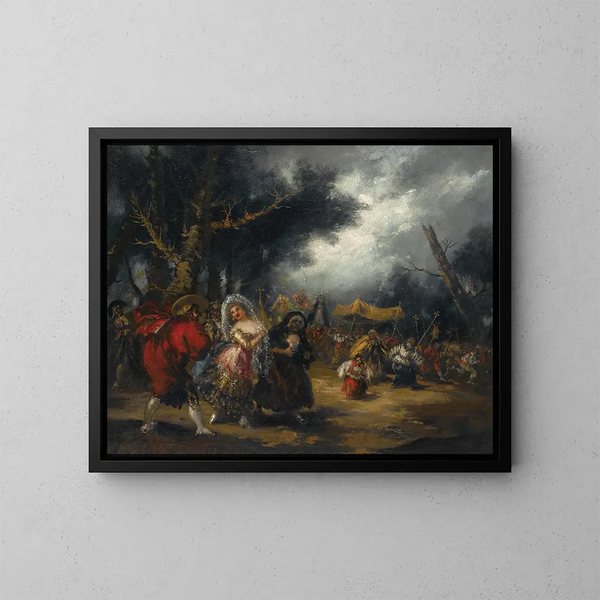 Die Prozession - Eugenio Lucas Villamil — gerahmtes Bild an der Wand