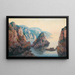 Calanques in der Nähe von Bougie in Algerien - Eugène-François-Adolphe Deshayes — gerahmtes Bild an der Wand