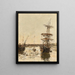 Avant-port de Trouville - Eugène Boudin — gerahmtes Bild an der Wand
