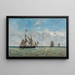 Bateaux de pêche devant Trouville - Eugène Boudin — gerahmtes Bild an der Wand