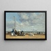 Strand bei Trouville - Eugène Boudin — gerahmtes Bild an der Wand