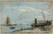 Strand mit Fischerbooten - Eugène Boudin — Ansicht des Kunstwerks