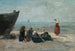 Berck Fischerinnen, die auf die Rückkehr der Boote warten - Eugène Boudin — Ansicht des Kunstwerks