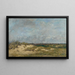 Berck, die Dünen bei Sturm - Eugène Boudin — gerahmtes Bild an der Wand