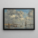 Camaret, der Mündungsbereich - Eugène Boudin — gerahmtes Bild an der Wand