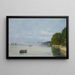 Caudebec-en-Caux, Boote auf der Seine - Eugène Boudin — gerahmtes Bild an der Wand