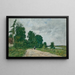 Weg am Flussufer - Eugène Boudin — gerahmtes Bild an der Wand