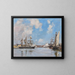 Deauville, der Becken - Eugène Boudin — gerahmtes Bild an der Wand