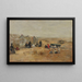 Deauville Strand-Szene - Eugène Boudin — gerahmtes Bild an der Wand