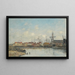 Dunkerque der alte Hafen - Eugène Boudin — gerahmtes Bild an der Wand