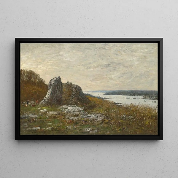Umgebung von Brest, Mündung des Elorn - Eugène Boudin — gerahmtes Bild an der Wand