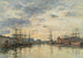 Fécamp, der Hafen bei Sonnenuntergang - Eugène Boudin — Ansicht des Kunstwerks