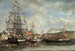 Festival im Hafen von Honfleur - Eugène Boudin — Ansicht des Kunstwerks