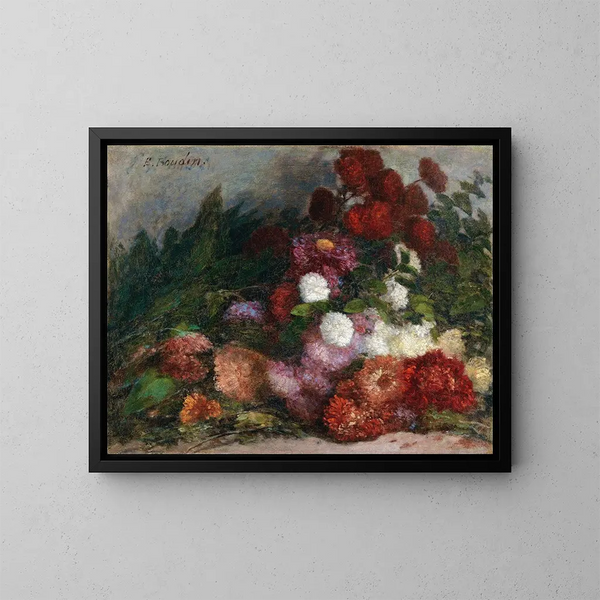 Blumenstrauß - Eugène Boudin — gerahmtes Bild an der Wand