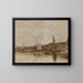 Honfleur, der Hafen am Morgen - Eugène Boudin — gerahmtes Bild an der Wand