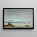 Honfleur, Fischer am Strand - Eugène Boudin — gerahmtes Bild an der Wand