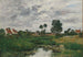 La Maison du fermier, Umgebung von Dunkerque - Eugène Boudin — Ansicht des Kunstwerks