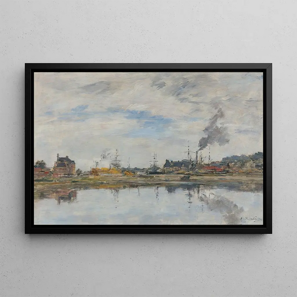 La Retenue Trouville - Eugène Boudin — gerahmtes Bild an der Wand