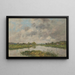 Die tote Fluss, Deauville - Eugène Boudin — gerahmtes Bild an der Wand