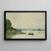Die Seine in Caudebec-en-Caux - Eugène Boudin — gerahmtes Bild an der Wand