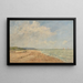Die steigende Flut, Bucht von Saint-Valery - Eugène Boudin — gerahmtes Bild an der Wand