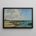 Le Croisic, am Meer - Eugène Boudin — gerahmtes Bild an der Wand