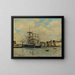 Le Havre, Bassin de la Barre - Eugène Boudin — gerahmtes Bild an der Wand
