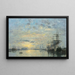Le Havre, Bassin de l'Eure - Eugène Boudin — gerahmtes Bild an der Wand