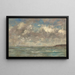 Le Havre, Himmel über der Mündung - Eugène Boudin — gerahmtes Bild an der Wand