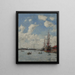 Le Havre der Eura-Bassin - Eugène Boudin — gerahmtes Bild an der Wand