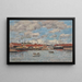 Le Havre, der Dock-Becken - Eugène Boudin — gerahmtes Bild an der Wand