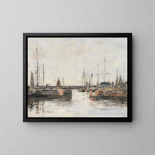 Eugne Boudin - Le sas  Trouville.webp