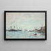 L'escadre devant Villefranche - Eugène Boudin — gerahmtes Bild an der Wand