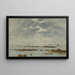 Marine Gemälde Saint-Vaast-la-Hougue Manche - Eugène Boudin — gerahmtes Bild an der Wand