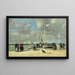 auf der Mole - Eugène Boudin — gerahmtes Bild an der Wand