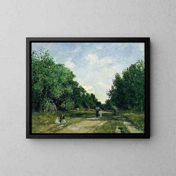 Parc Cordier à Trouville - Eugène Boudin — gerahmtes Bild an der Wand