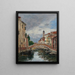 Petit canal à Venise - Eugène Boudin — gerahmtes Bild an der Wand