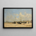 Strand von Berck, Ebbe - Eugène Boudin — gerahmtes Bild an der Wand