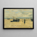Strände gescheitert - Eugène Boudin — gerahmtes Bild an der Wand
