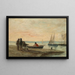 Port aux environs d'Honfleur - Eugène Boudin — gerahmtes Bild an der Wand