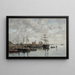 Portrieux le port - Eugène Boudin — gerahmtes Bild an der Wand