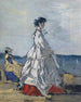 La princesse Pauline Metternich am Strand - Eugène Boudin — Ansicht des Kunstwerks