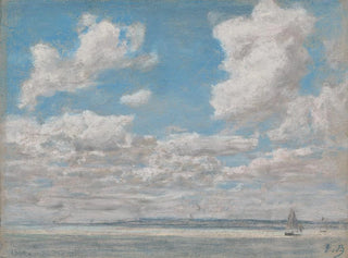 Eugne Boudin - Seascape with Open Sky.webp